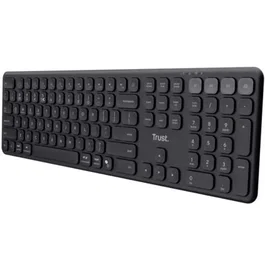 Trust Teclado Inalámbrico Vaiya Multidispositivo Compacto Tamaño Completo, Bluetooth y 2.4GHz, Batería de Larga Duración, Compatible con Windows, macOS, iOS, Android, Chrome OS